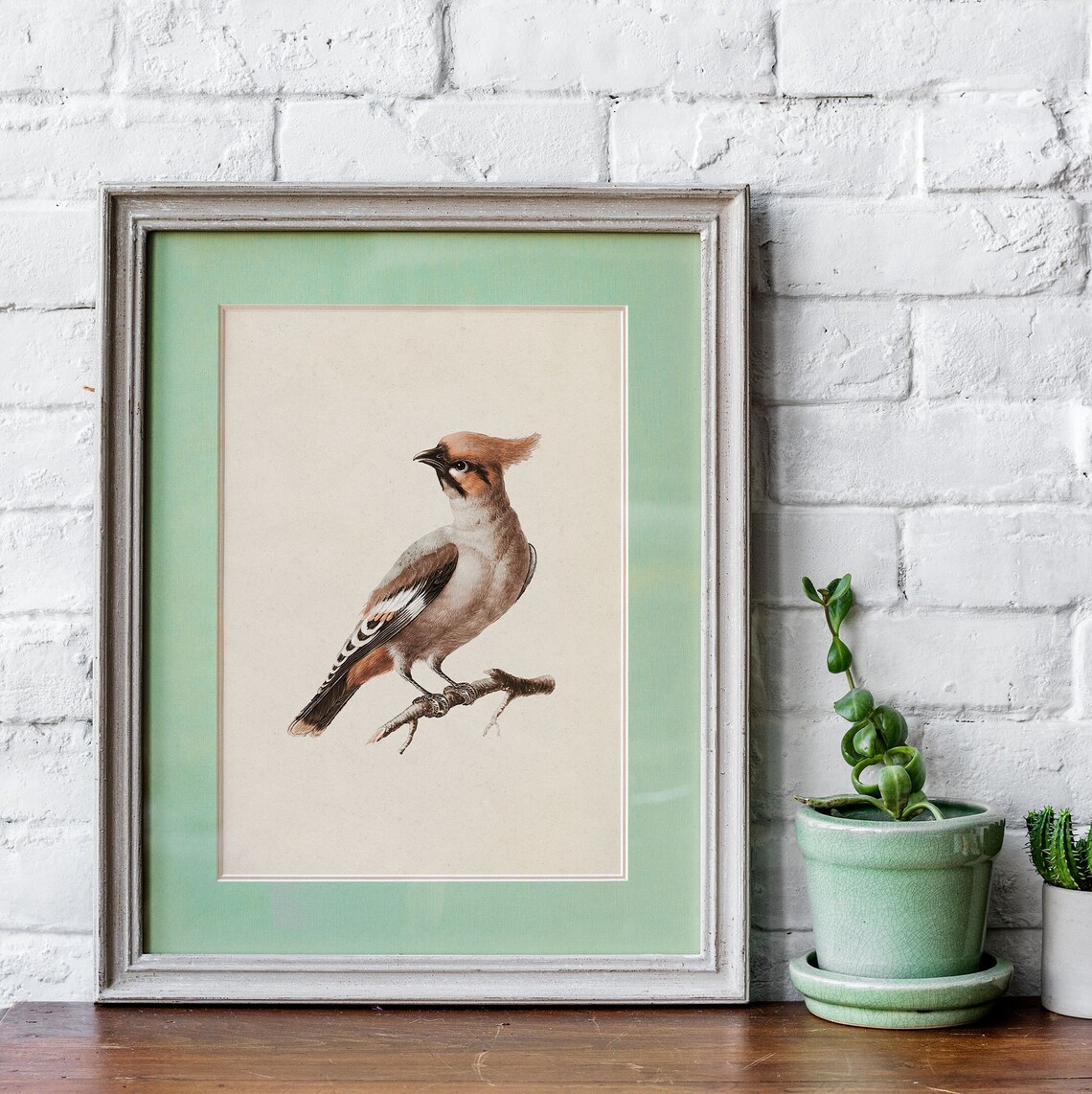 Bird Nursery Art Print, Neutral Rustic Farmhouse Decor - Image 2