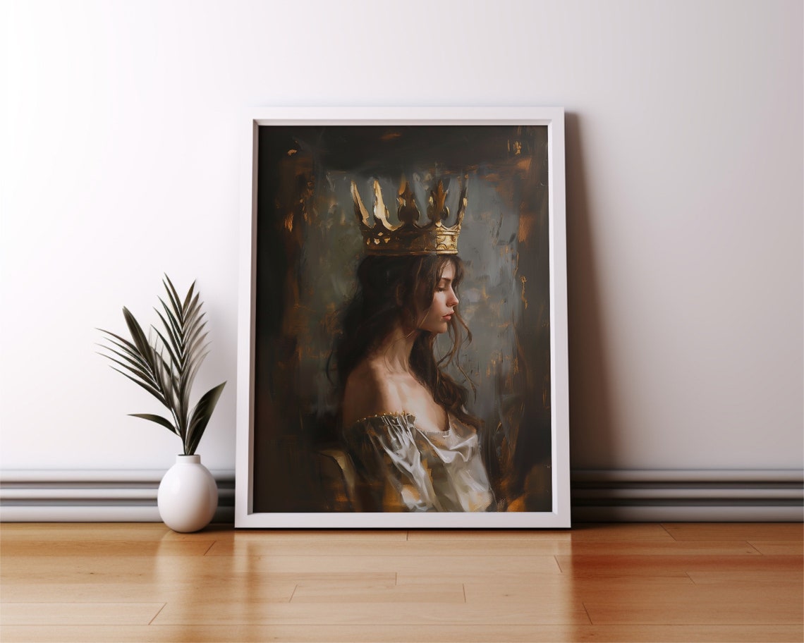 Light Academia Feminism Poster Light Academia Print Women Painting Home Decor Power Women Oil Painting Power Woman - Image 2