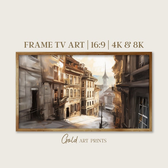 Serene Sunrise Cityscape 4k8k Tv Art For Frame Vintage Inspired Home Decor Thoughtful Moving Gift Gap24032