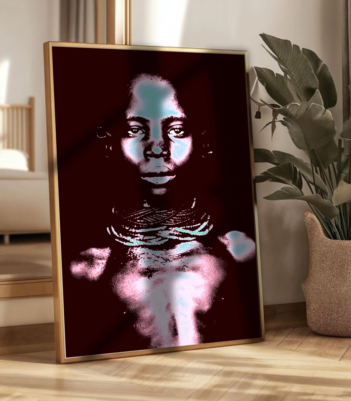 African Woman Abstract Art Print, Trendy Poster - Image 2