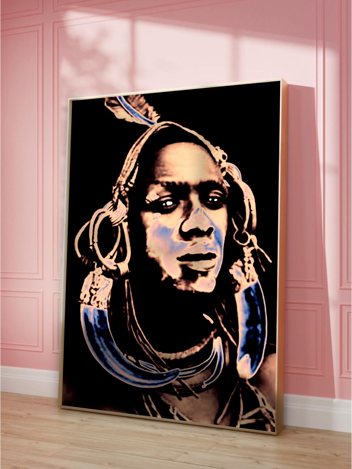 African Woman Abstract Art Print, Trendy Poster - Image 4