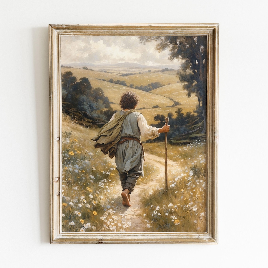 Leaving The Shire Poster, Fantasy Fellowship Art Print