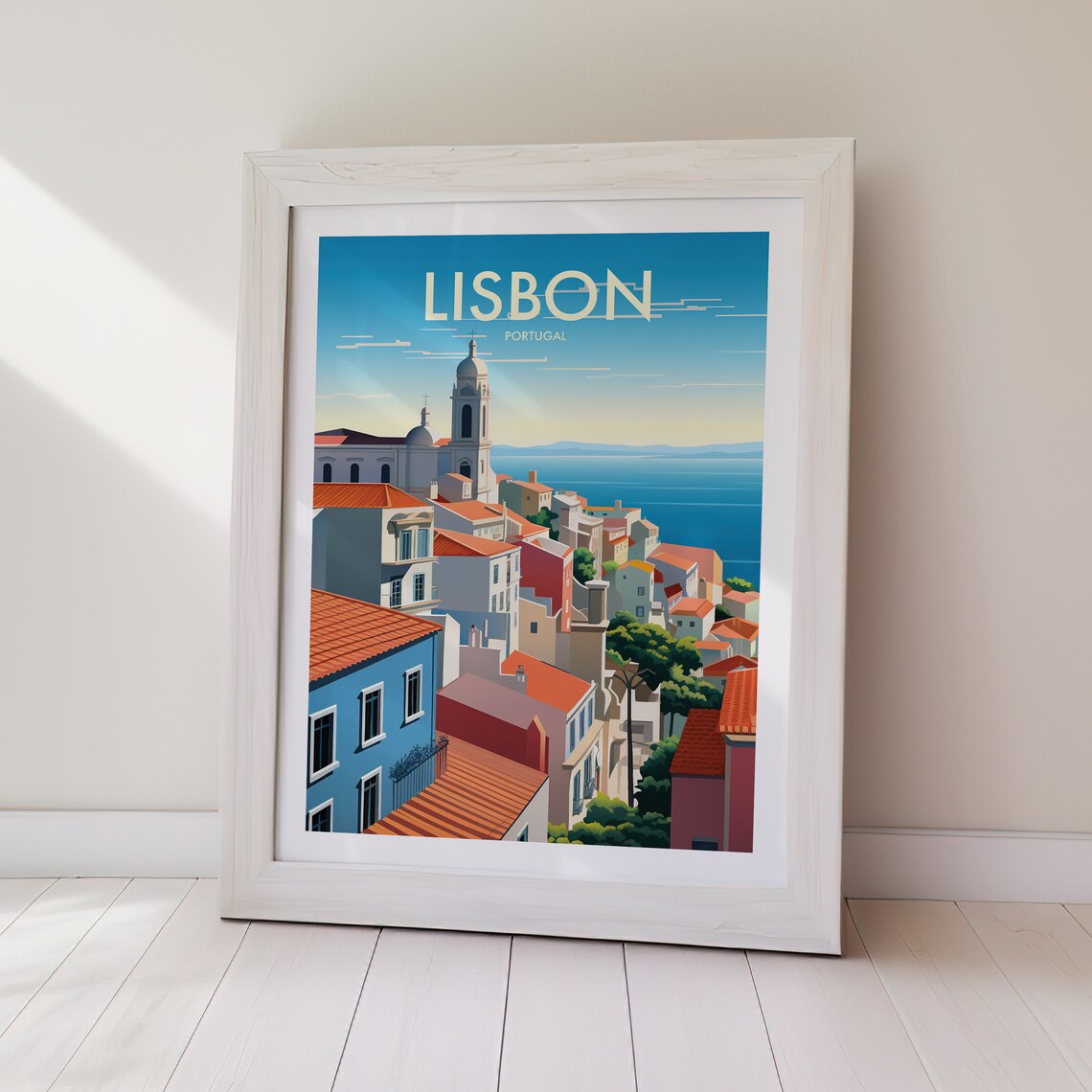 Lisbon Portugal Travel Poster, Europe Wall Print - Image 2