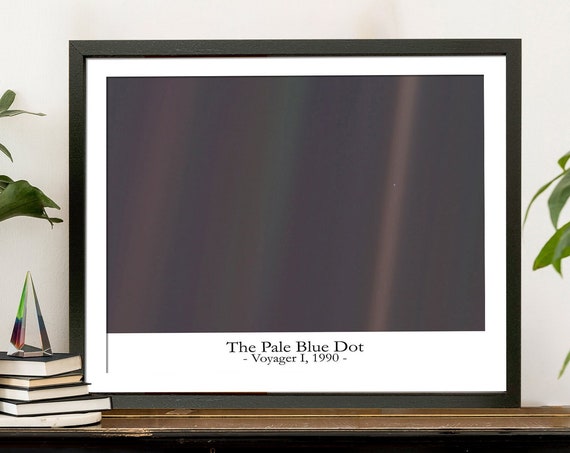 The Pale Blue Dot Photo, Outer Space Art Print