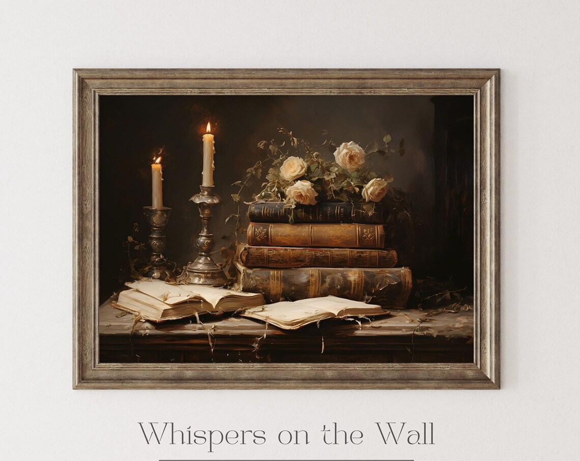 Dark Romance Bookish Art Print, Dark Academia - Image 6