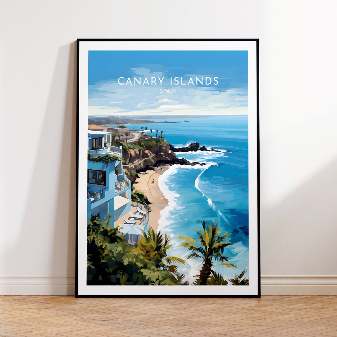 Canary Islands Travel Poster, Spain Home Decor