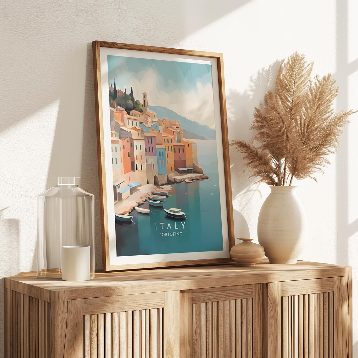 Portofino Travel Poster, Italy Travel Print - Image 2