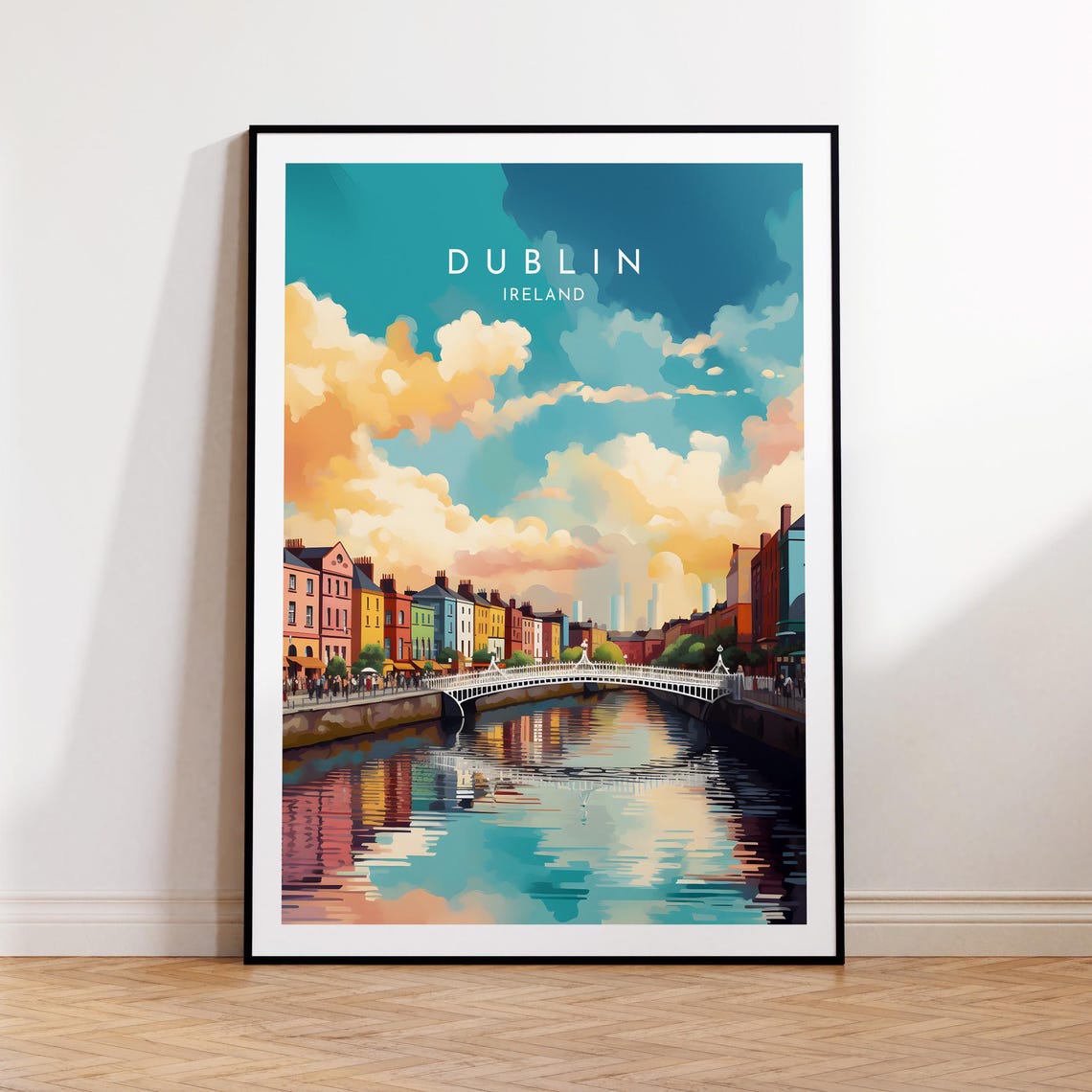 Dublin Ireland Home Decor Poster Print