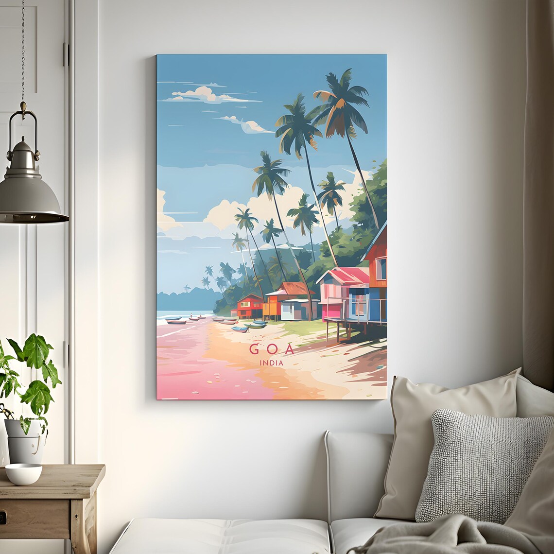 Goa Travel Poster, India Travel Art Print - Image 3