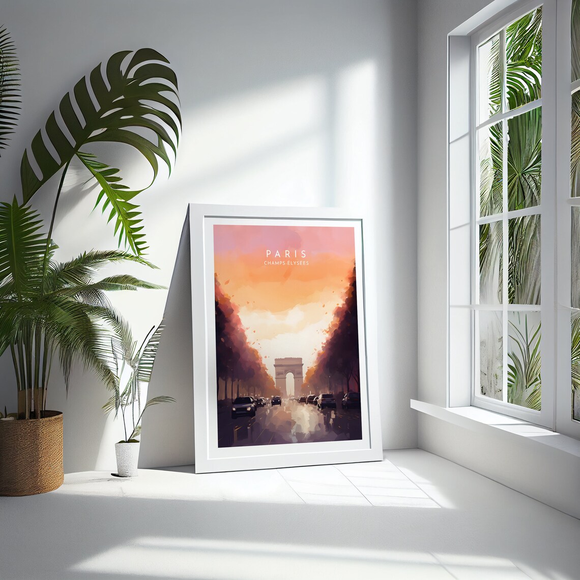 Paris Travel Poster, Champs Elysees France - Image 4