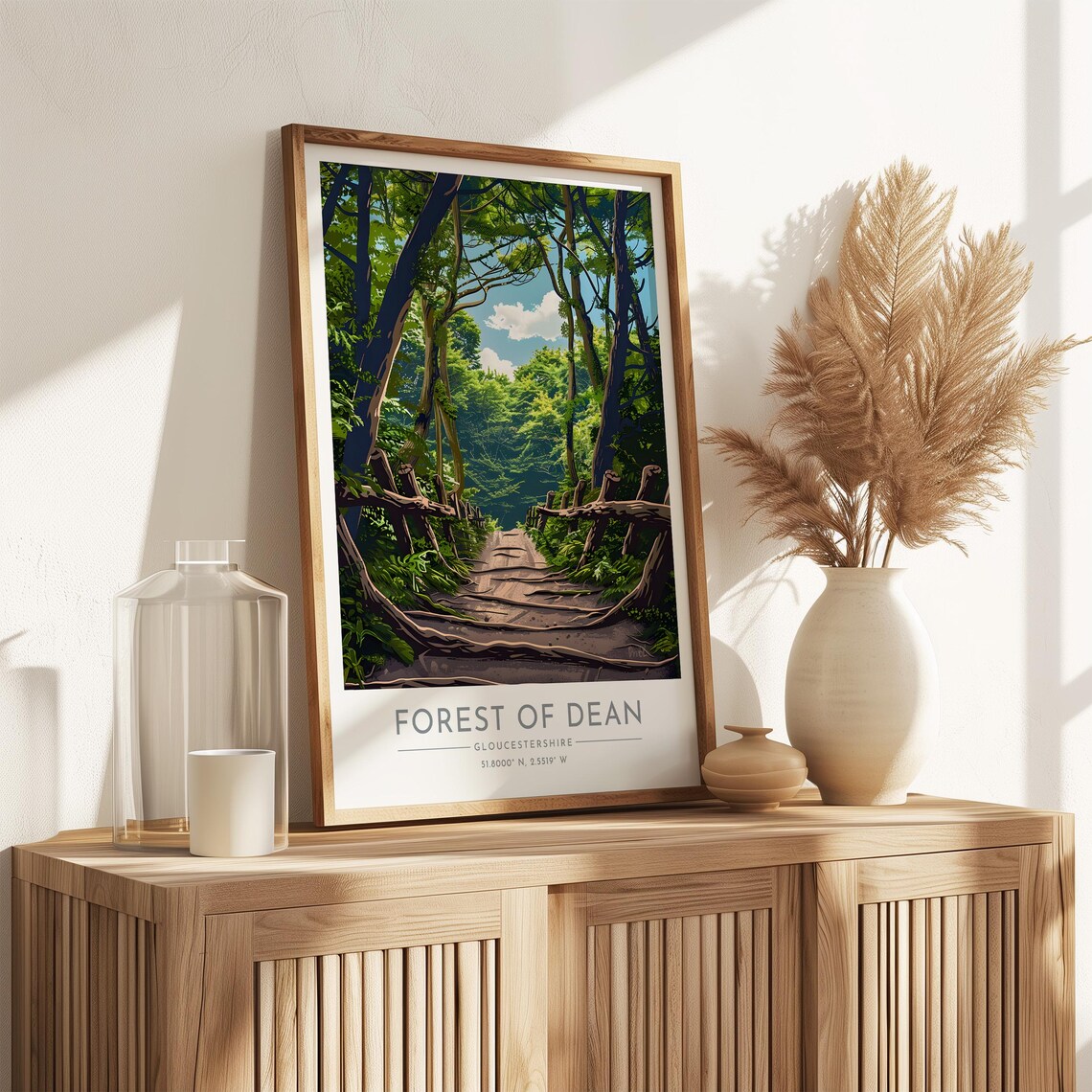 Forest of Dean Travel Poster, Gloucestershire Print - Image 3