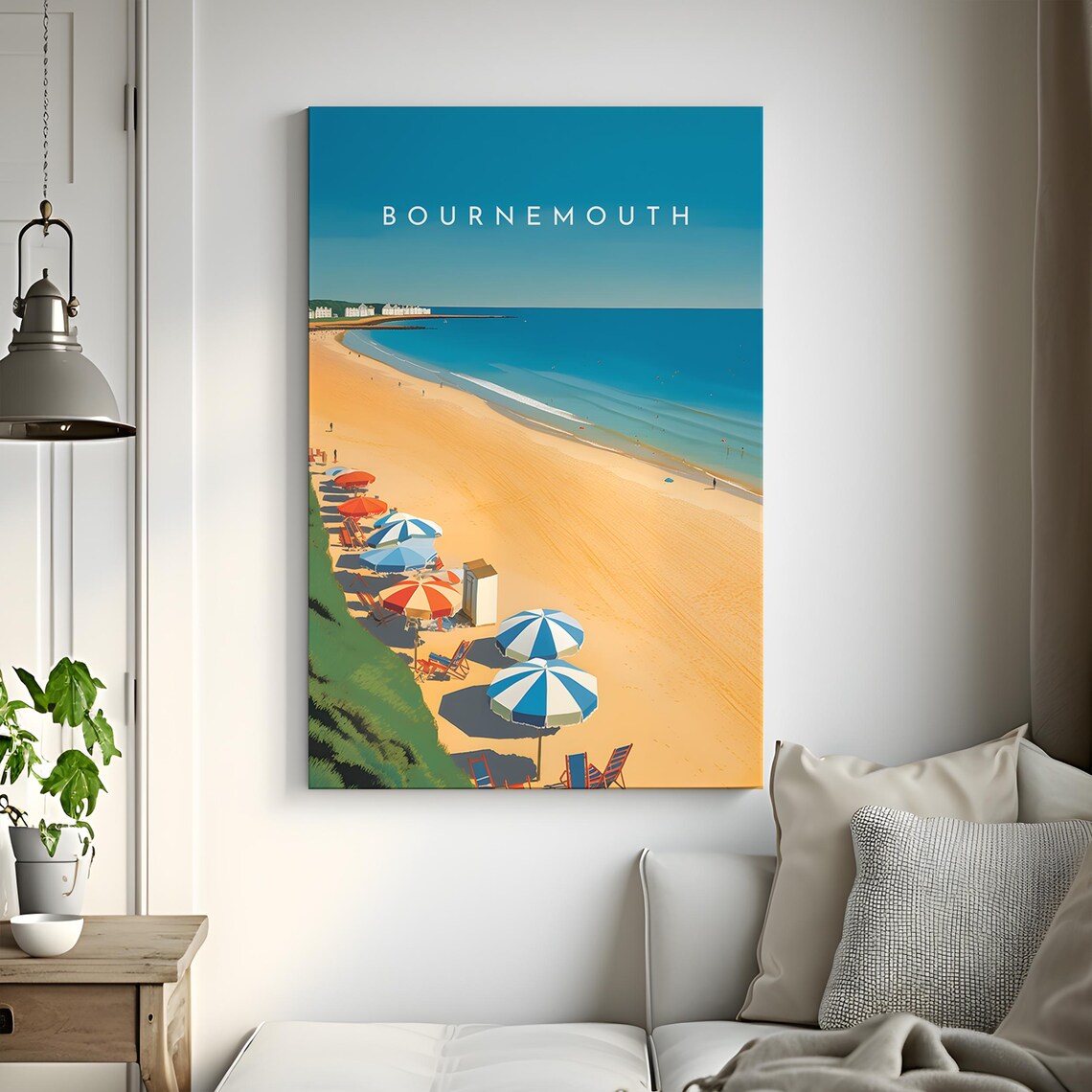 Bournemouth Travel Poster, England Home Decor Print - Image 3