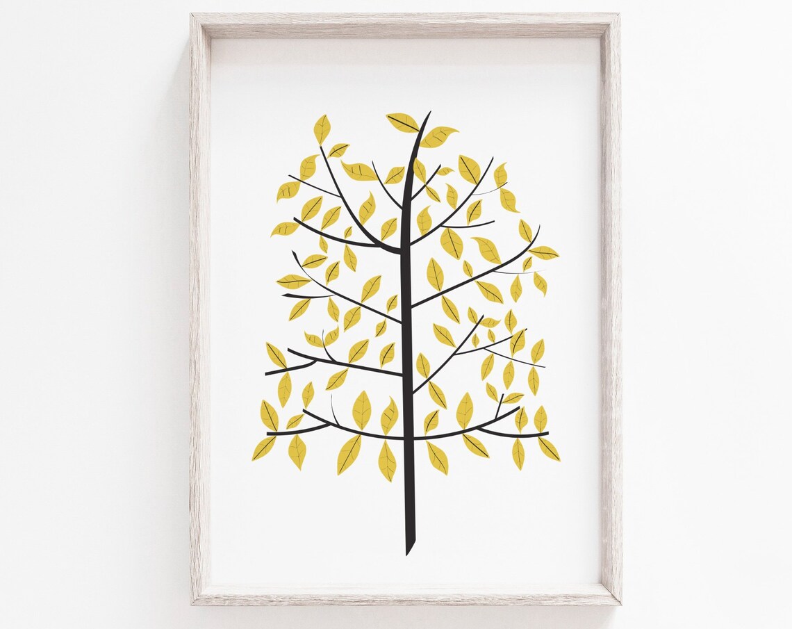 Tree Minimalist Art Print, Scandi