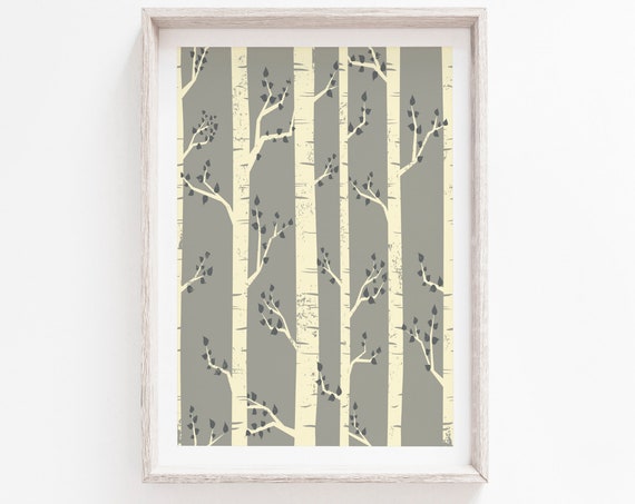 Art Tree Wall Art Minimalist Print Tree Print Print Scandinavian Print Wall Art Prints Instant
