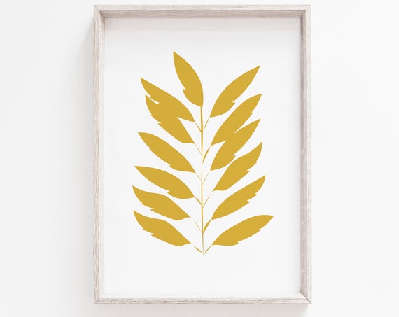 Leaves - Minimalist Scandinavian Art
