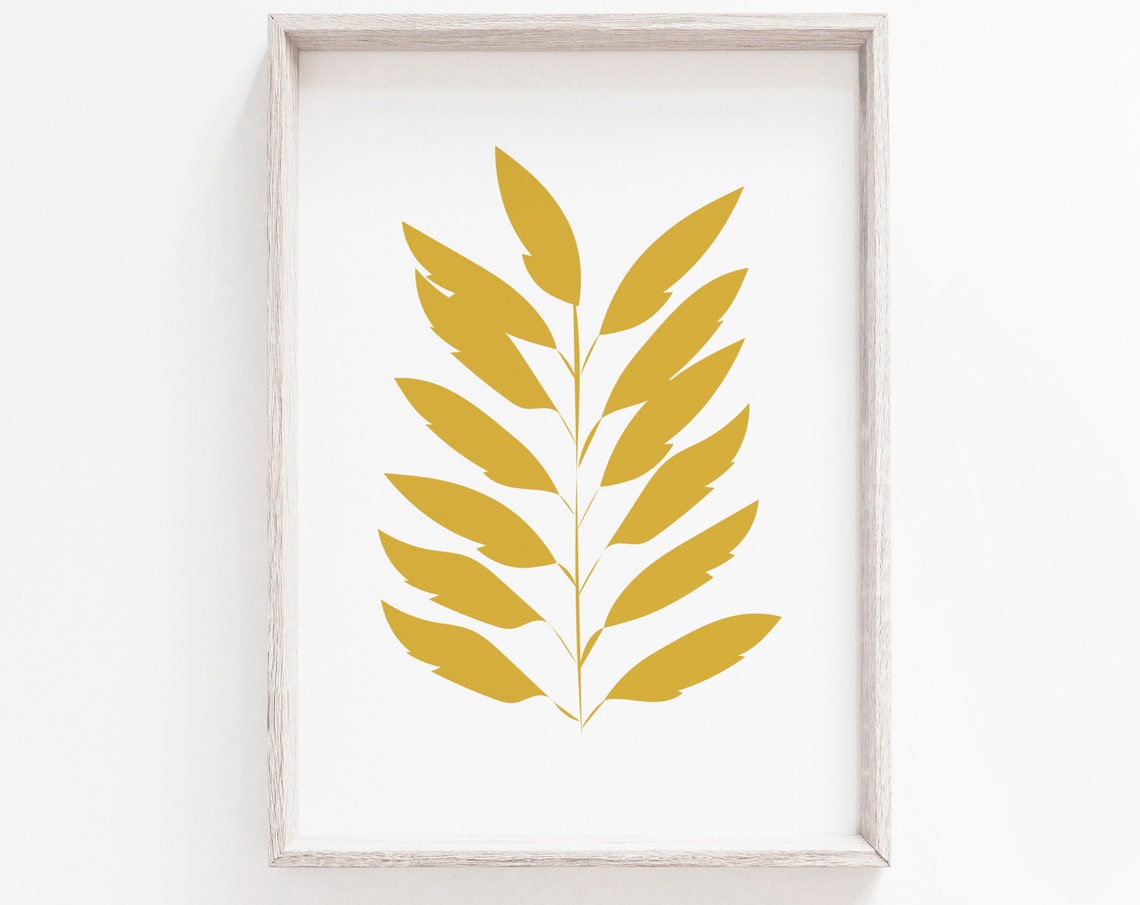 Leaves - Minimalist Scandinavian Art