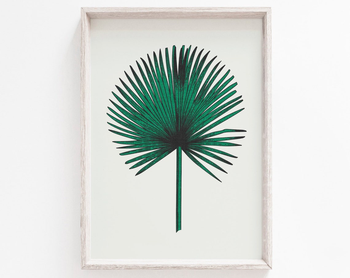 Botanical Print Green Wall Art Print