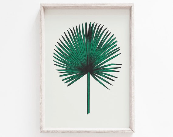 Botanical Print Green Wall Art Print