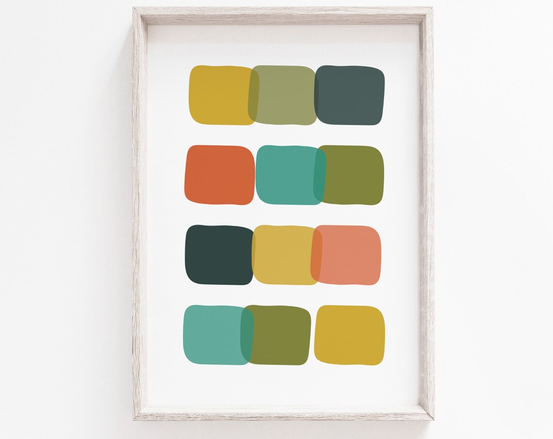 Mid Century Modern Minimalist Scandinavian Art Print