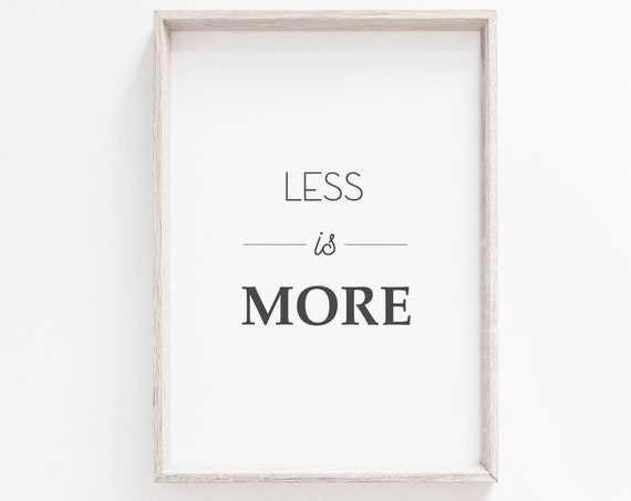 Minimalist Quote Art Print, Modern Scandinavian