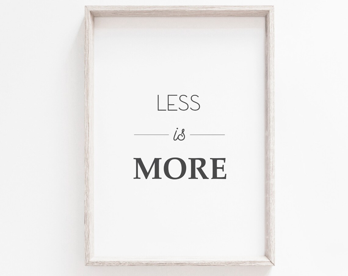 Minimalist Quote Art Print, Modern Scandinavian