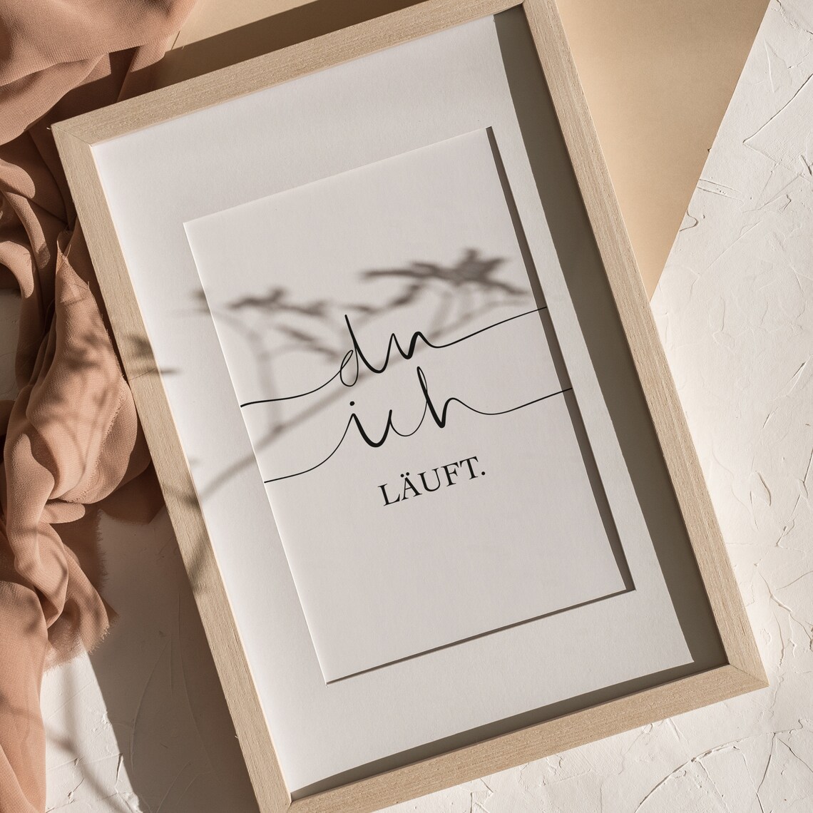 Du Ich Luft Typography Love Poster Print - Image 2