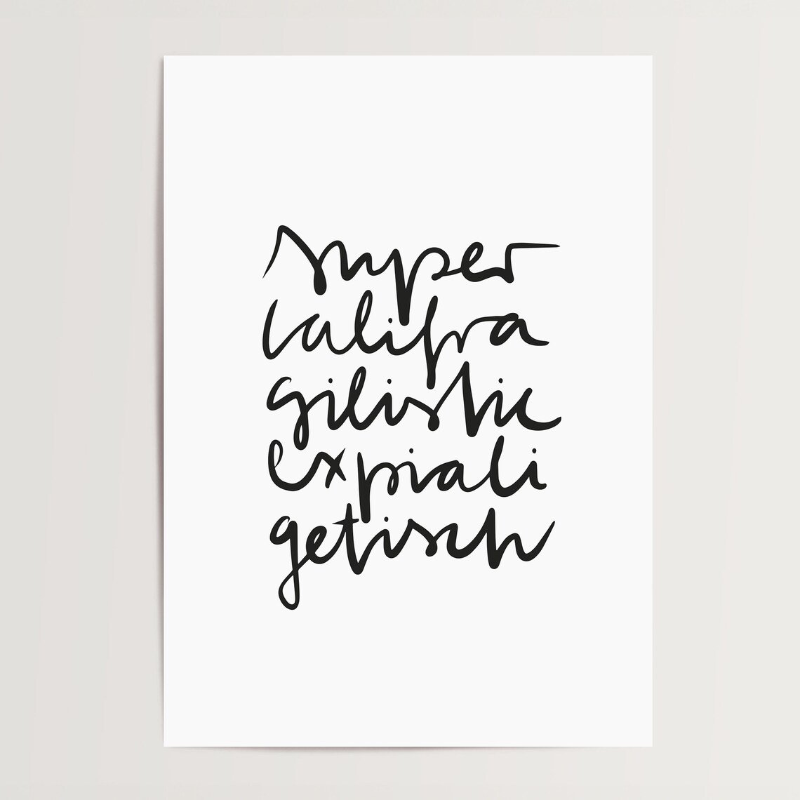 Supercalifragilisticexpialigetisch Typography Art Print - Image 4