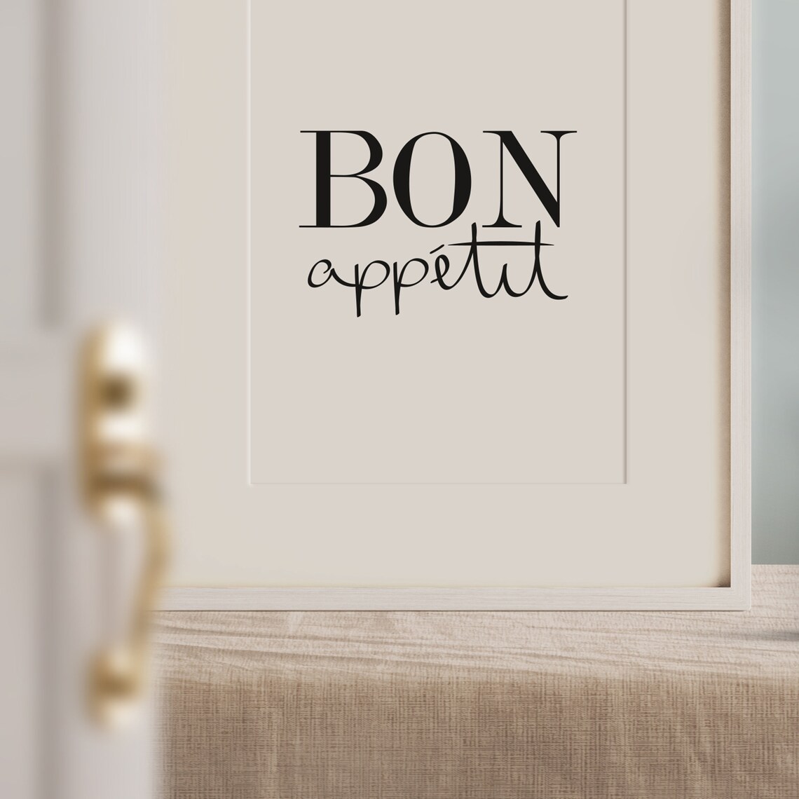 Bon Appetit Typography Kitchen Art Print - Image 3