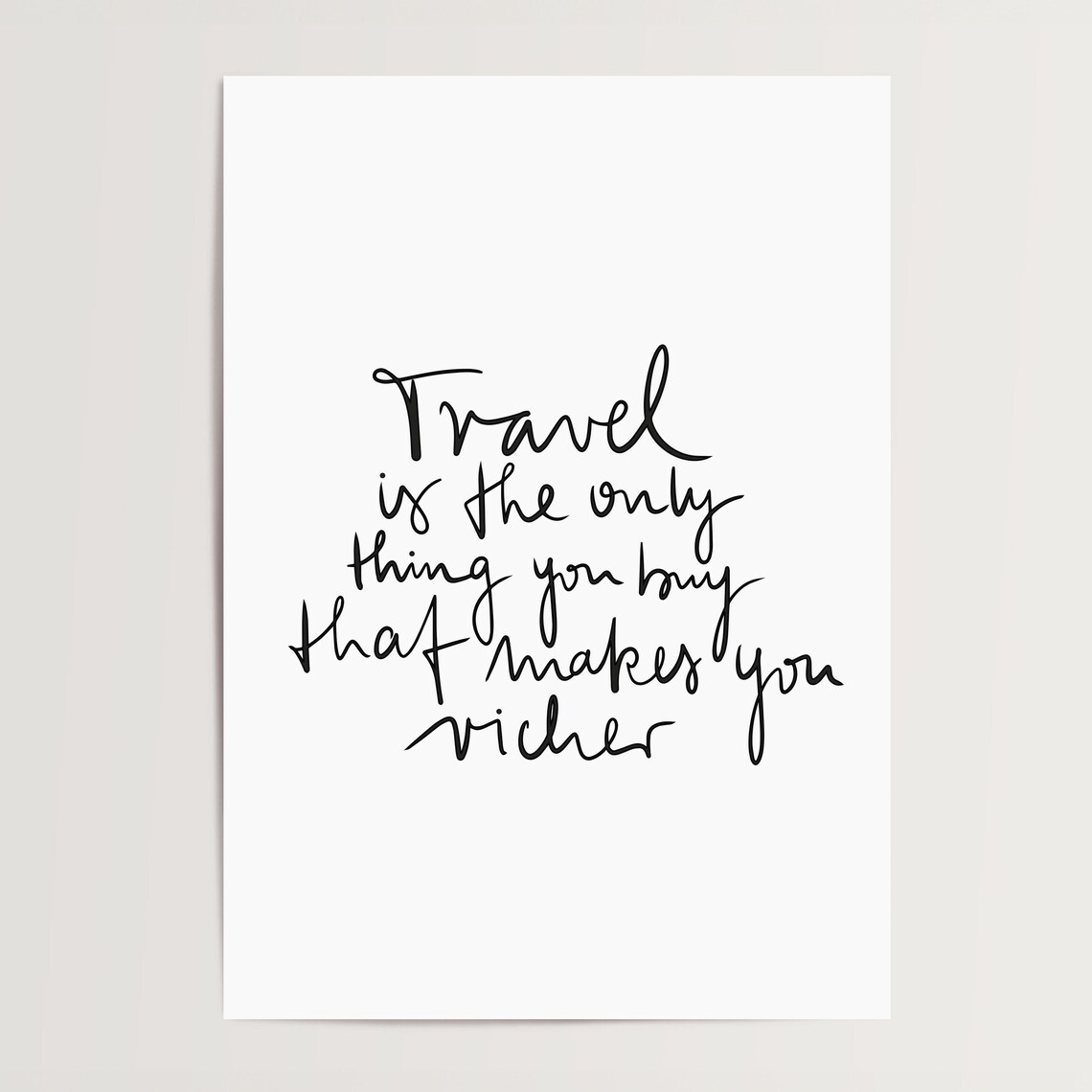 Travel Is The Only Thing You Buy Richer Typography - Image 4