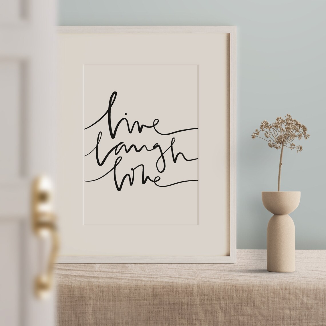 Live Laugh Love Typography Art Print, Gift Idea - Image 2