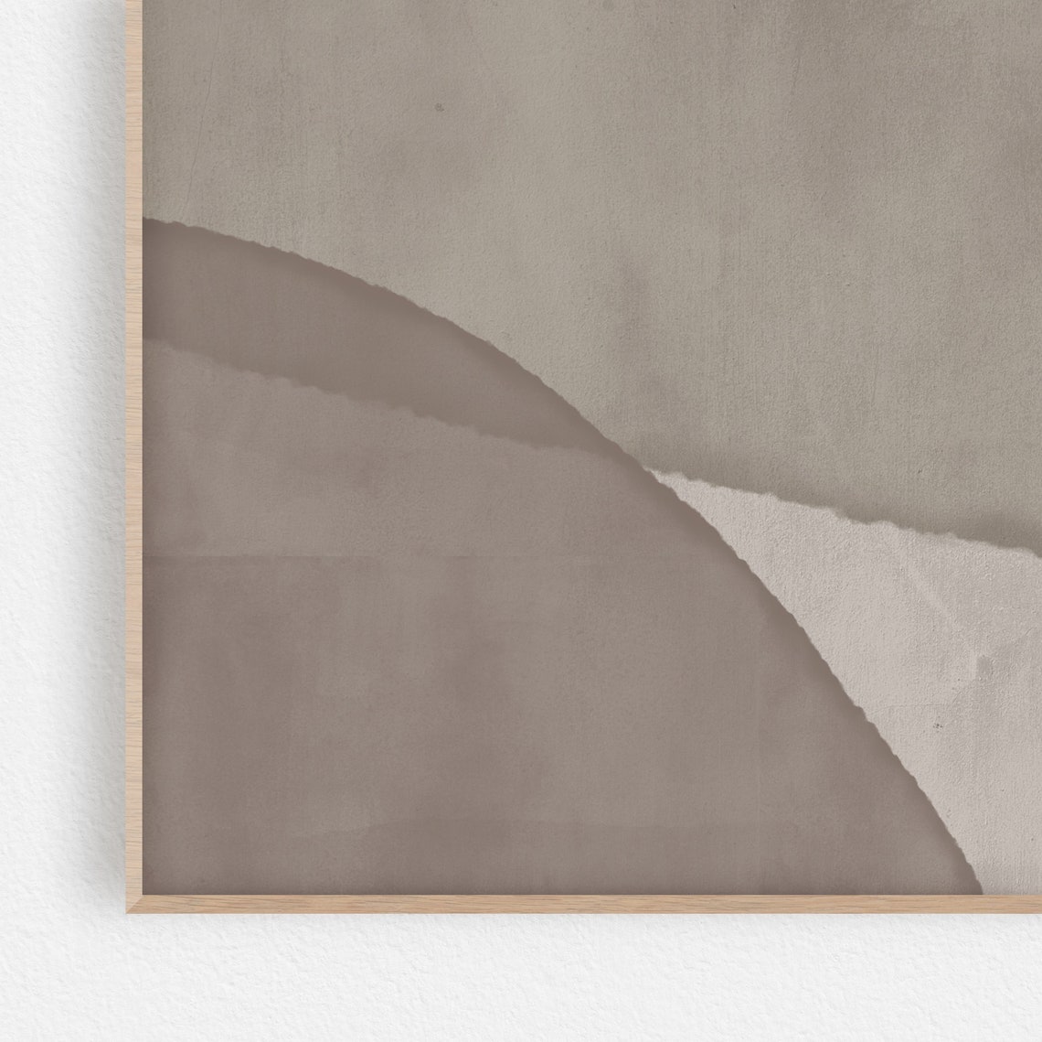 Olive Green Taupe Abstract Watercolor Arches Modern Decor Poster - Image 2