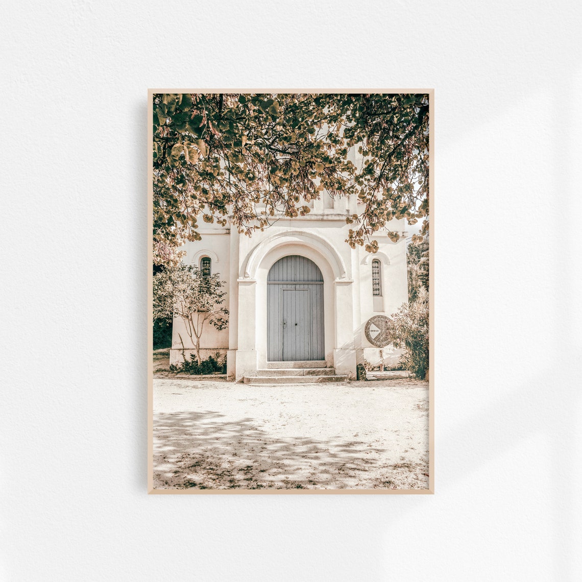 French Church Print France Art French Aesthetic Wall Art French Village Print Cottagecore Rustic French Decor