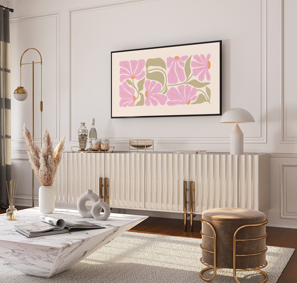 Danish Flower Market Art Print, Pastel Floral - Image 2