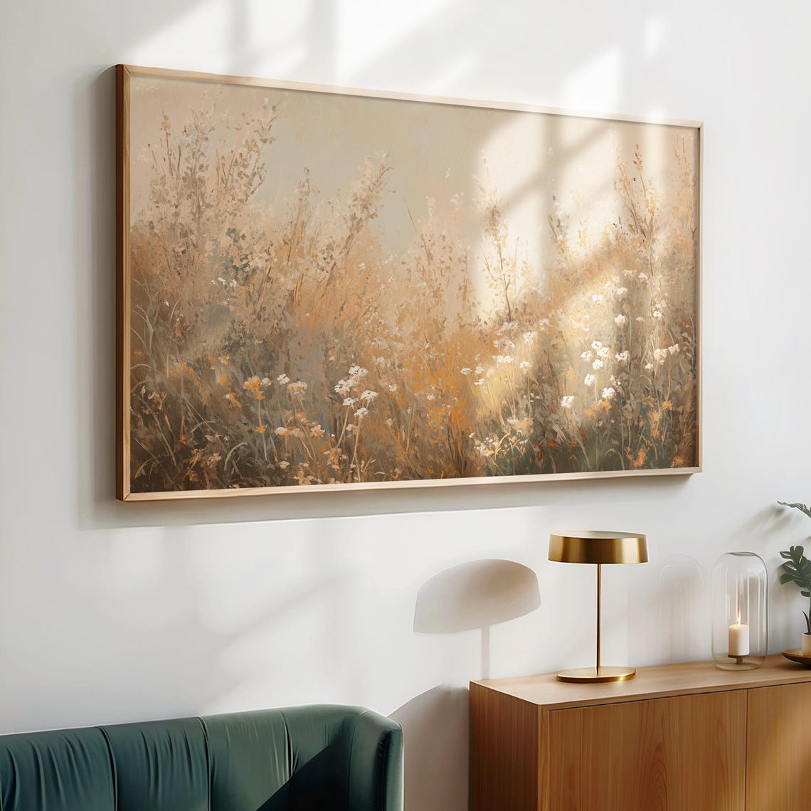Autumn Wildflower Meadow Golden Hues Vintage Botanical Art Poster - Image 3