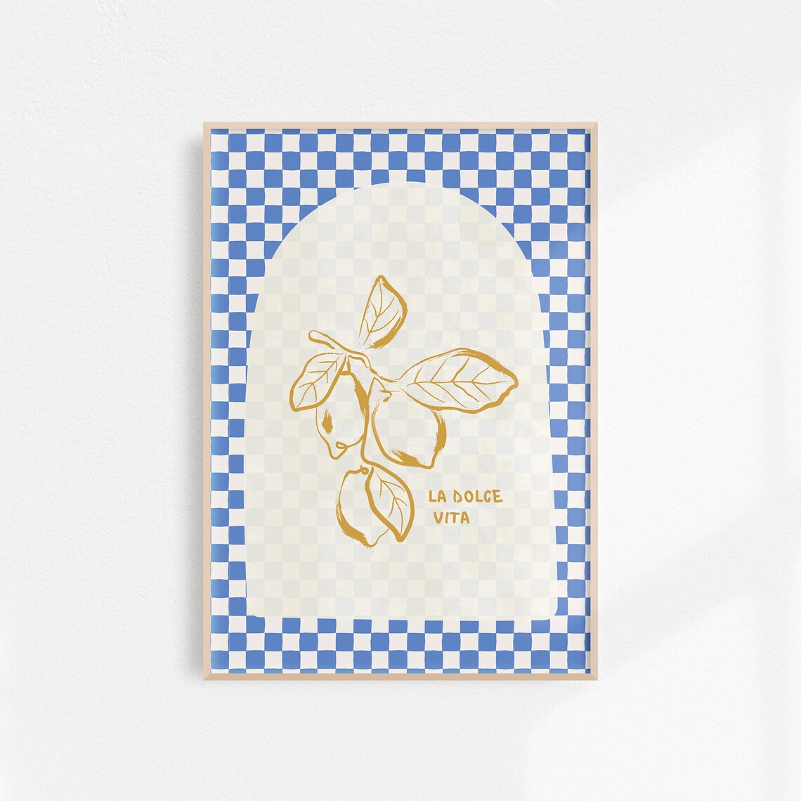 La Dolce Vita Lemon Poster, Dining Room Decor