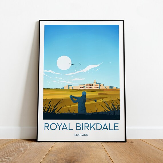Royal Birkdale Print Golf Course Royal Birkdale Poster Royal Birkdale Print Golf Print Birthday