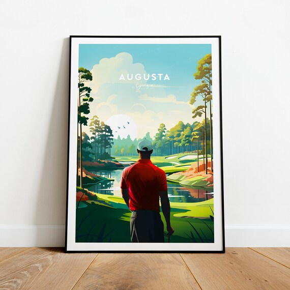 Augusta National Golf Club Print Georgia Augusta Poster Masters Print Masters Poster Birthday