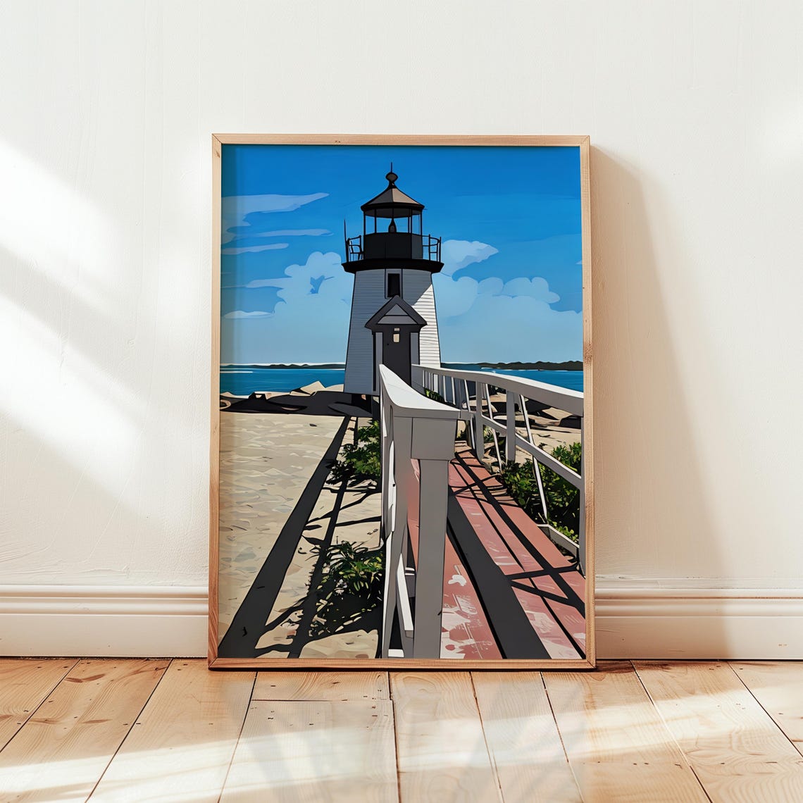 Nantucket Art Print Nantucket Wall Art Watercolor Art Painting Nantucket Gift Nantucket Poster Travel Poster Print Nantucket Artwork