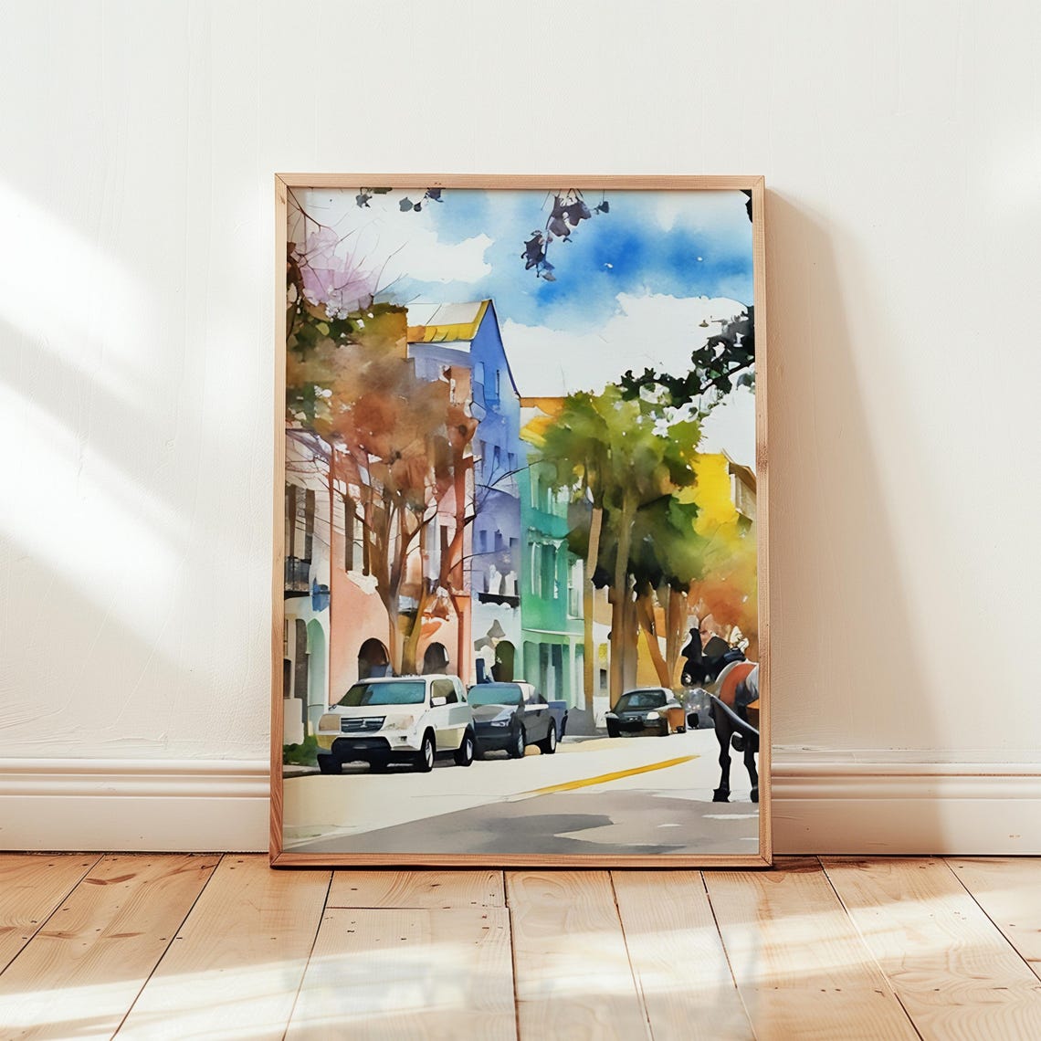 Charleston Watercolor Painting Charleston Art Print Charleston Wall Art Travel Poster Travel Gift Art Print Unique Home Decor