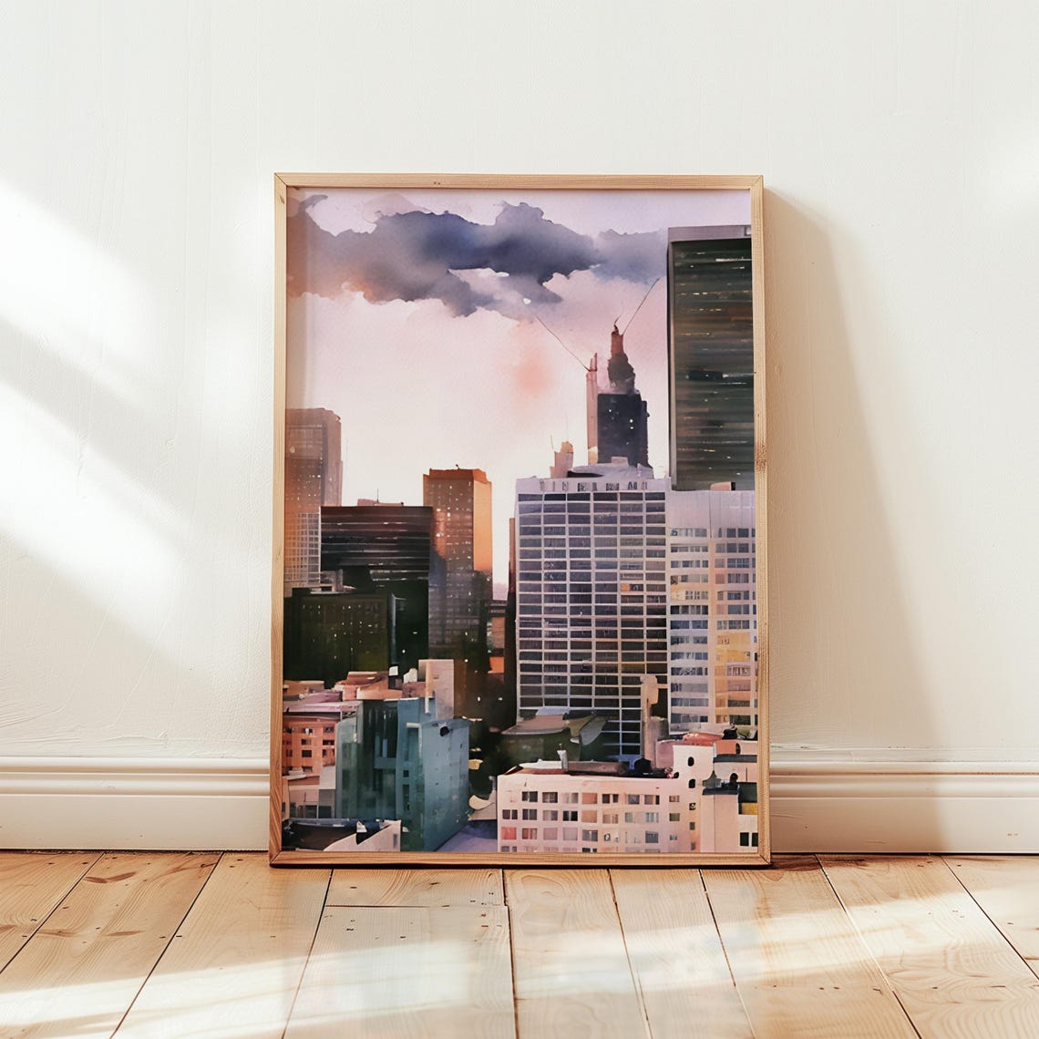 Los Angeles Art Print Los Angeles Wall Art Watercolor Art Painting Los Angeles Gift Los Angeles Poster Travel Poster Print