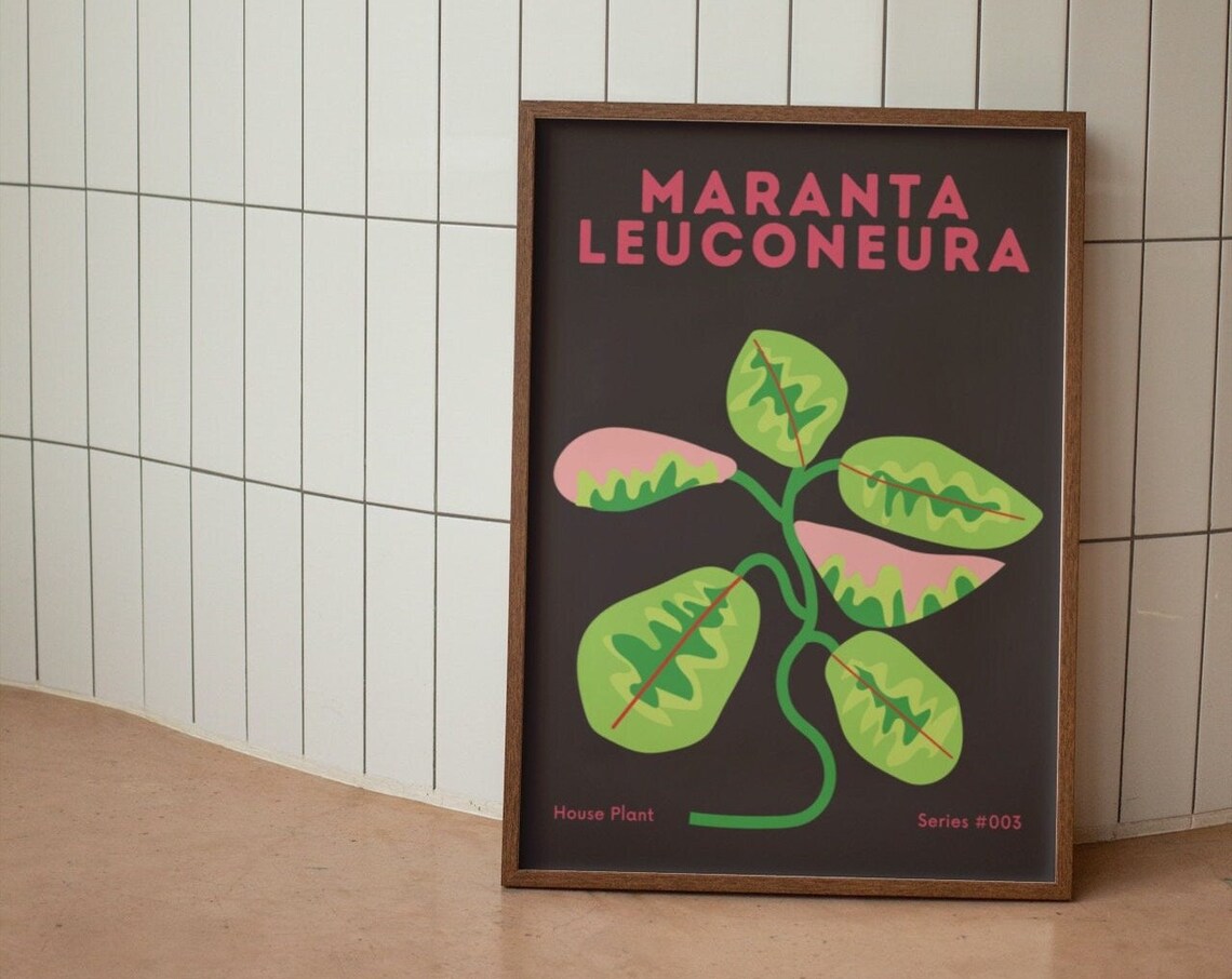 Prayer Plant Art Print, Plant Lover Gift - Image 3