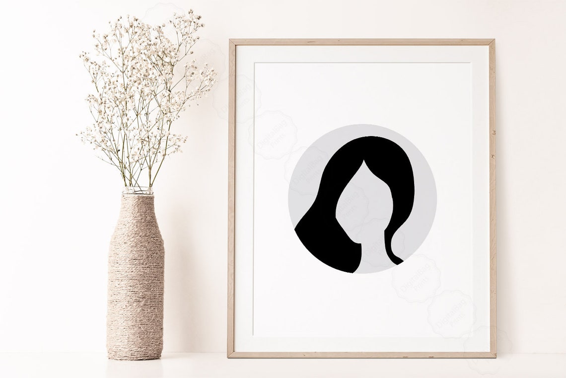 Let Your Hair Do The Talking Scissors Hair Salon Quote Poster - Image 2