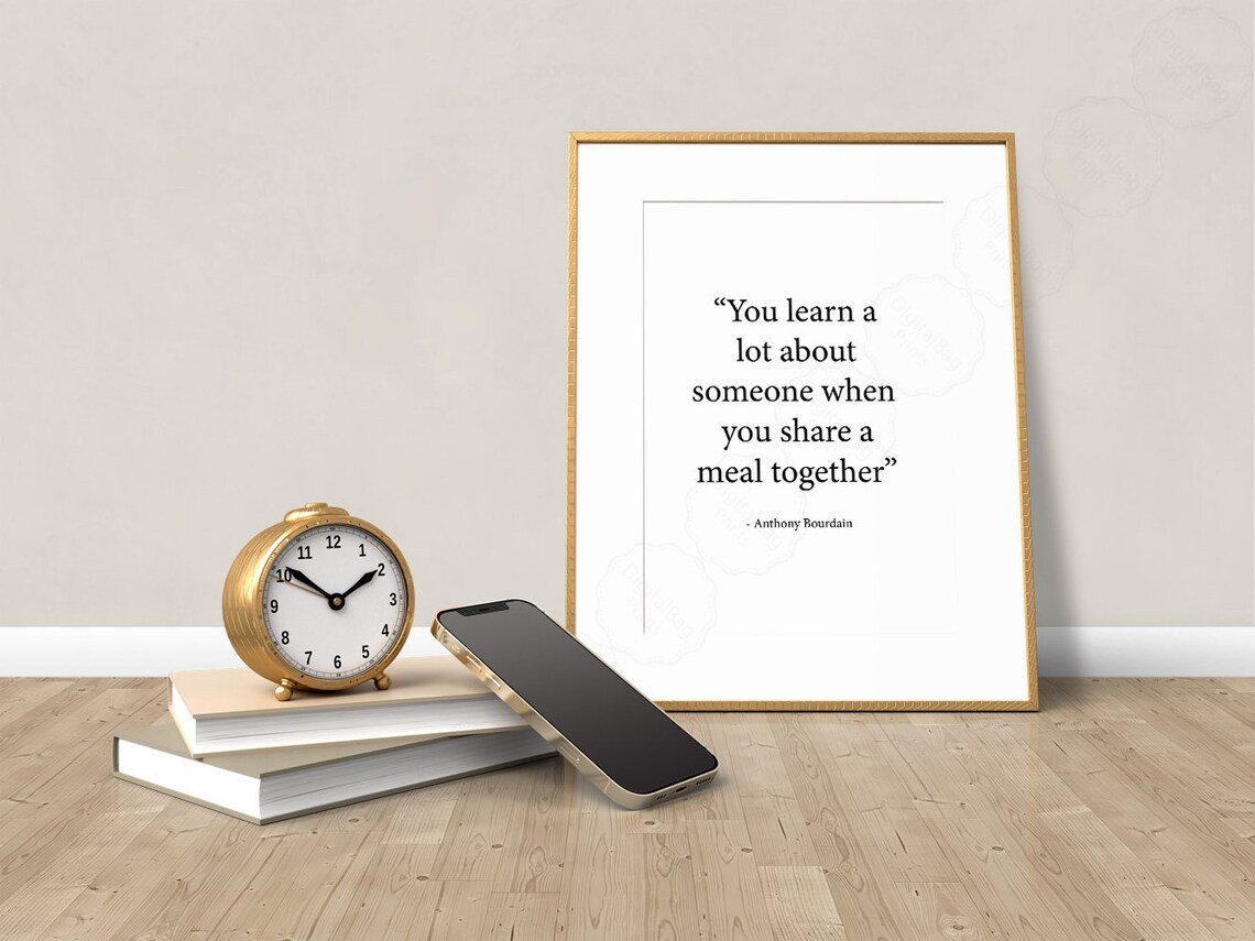 Anthony Bourdain Quote Kitchen Wall Decor, Quote Art - Image 2