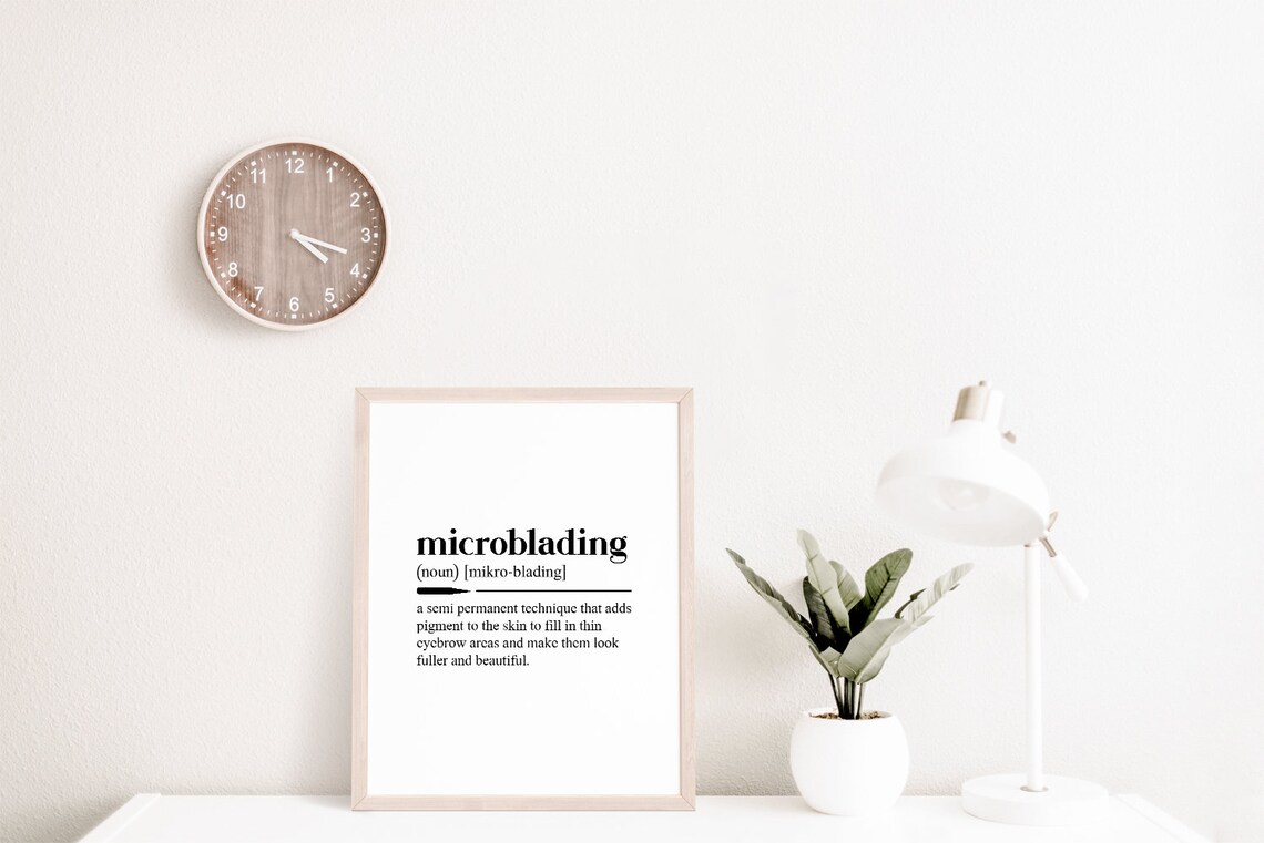 Microblading Poster, Eyebrow Art for Salon Decor - Image 2