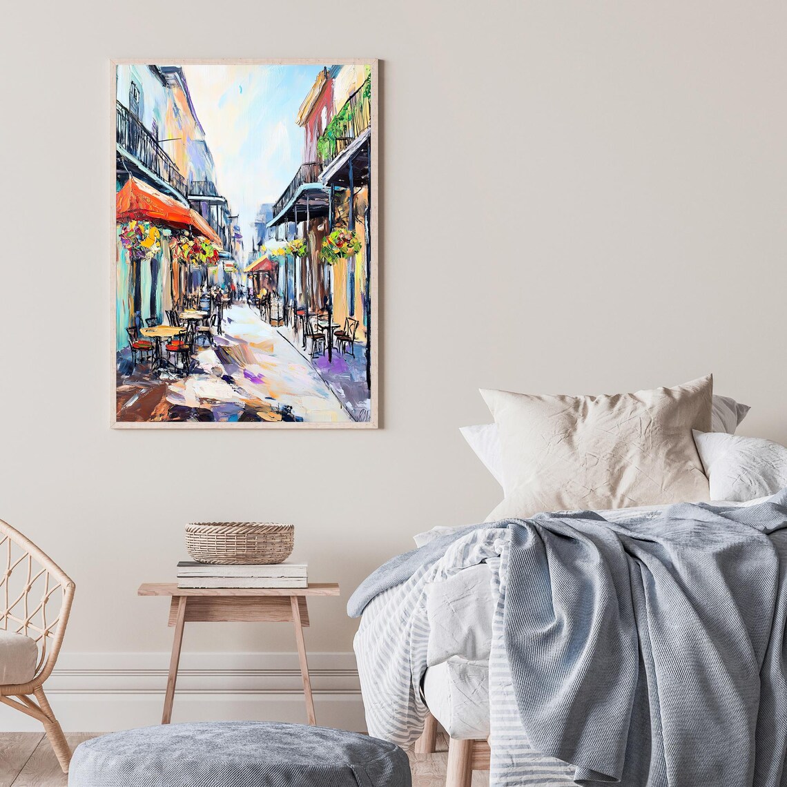 New Orleans French Quarter Travel Poster, Street Scene - Image 2