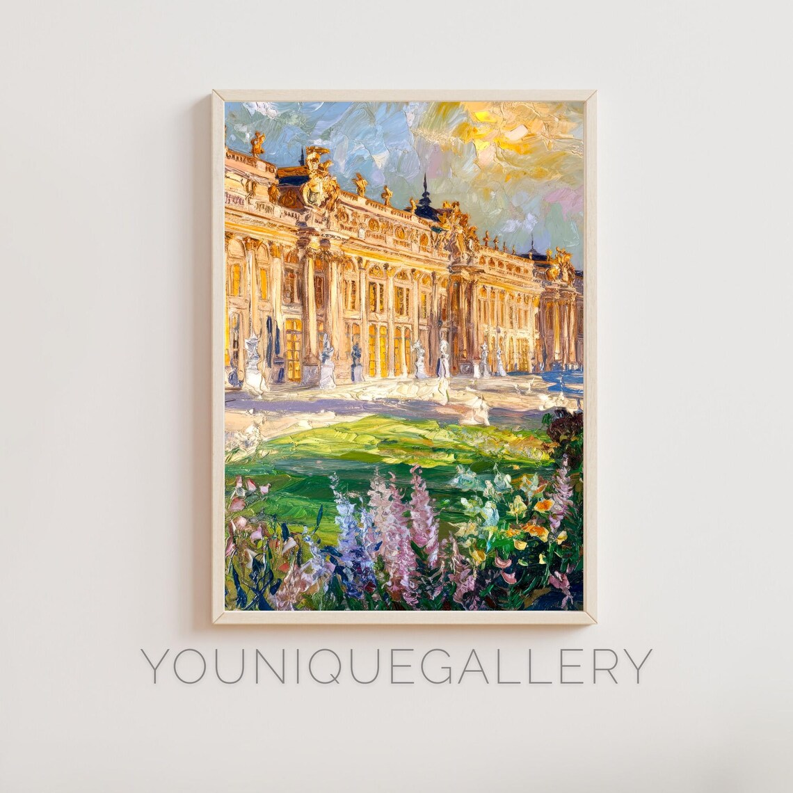 Palace Of Versailles France Travel Poster, Royal Architecture