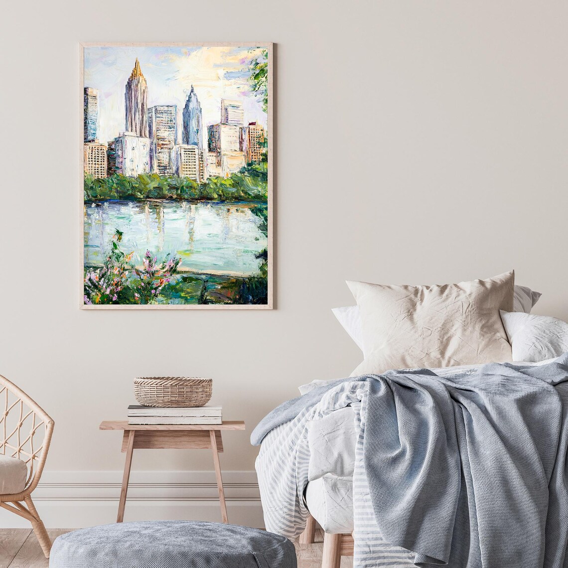 Atlanta Georgia Skyline Art Print, Modern Decor - Image 2