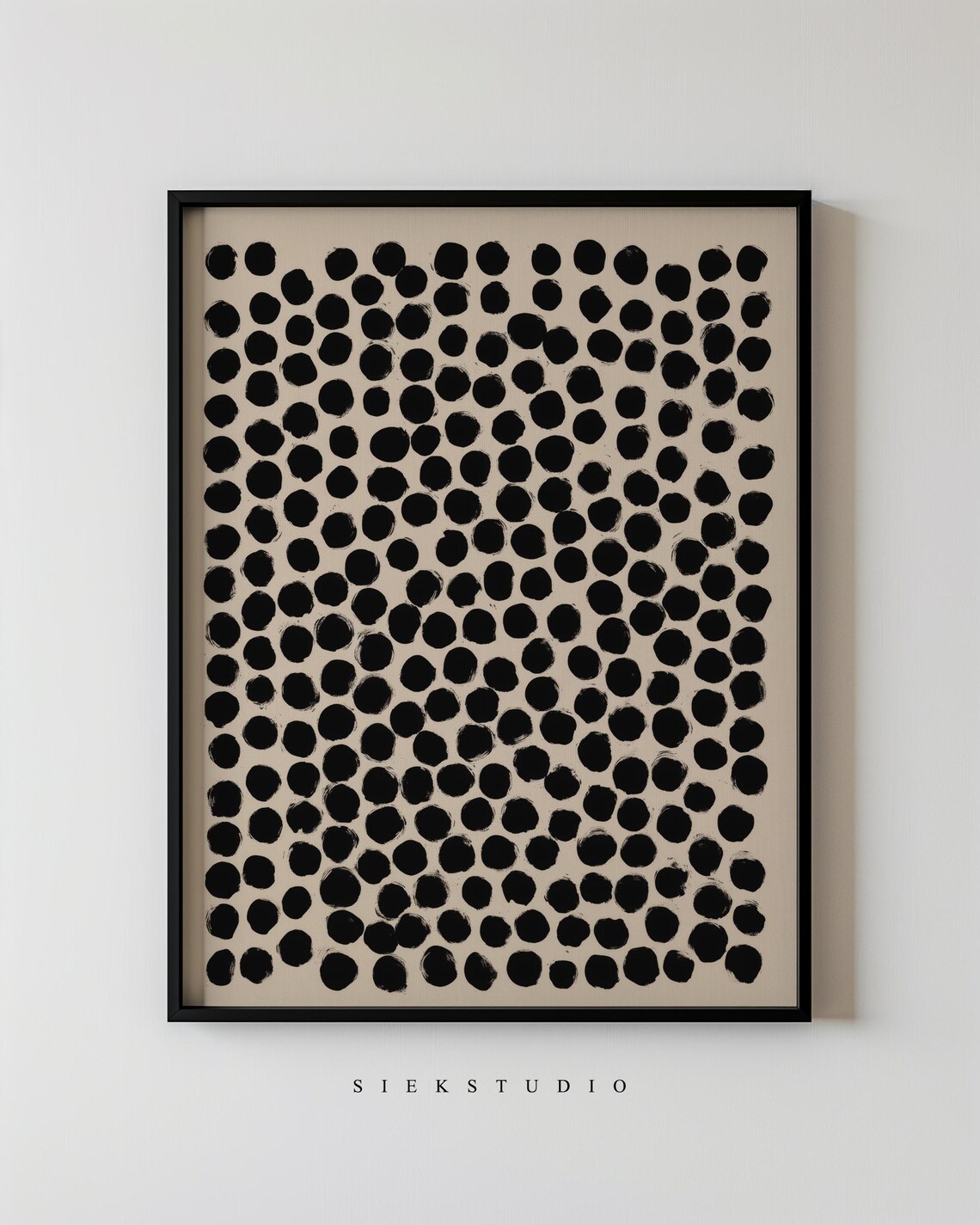 Abstract Dot Pattern, Modern Minimalist Art Print