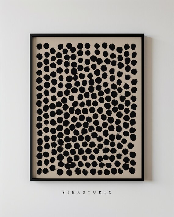 Abstract Dot Pattern, Modern Minimalist Art Print