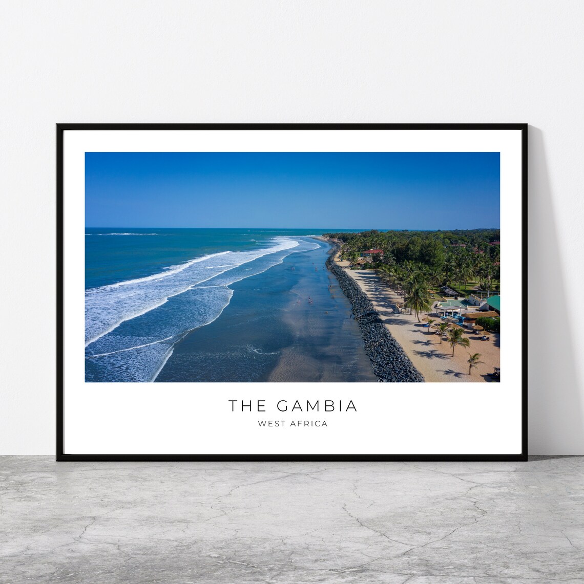 The Gambia Travel Poster, West Africa Home Decor